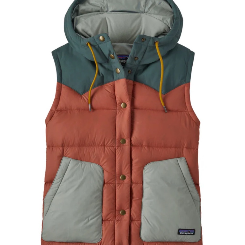 Women's Patagonia Hooded Bivy Vest - M Burl Red